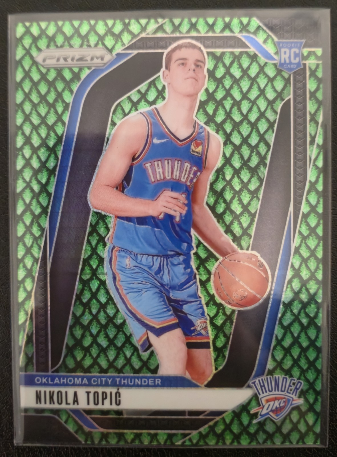 2024-25 Panini Prizm - Nikola Topic #230 Jade Dragon Scale Prizm /48 (RC)