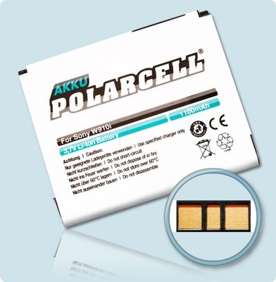PolarCell Akku für Sony Ericsson Zylo W20i W910i W380i T707 W508 Z555i BST-39