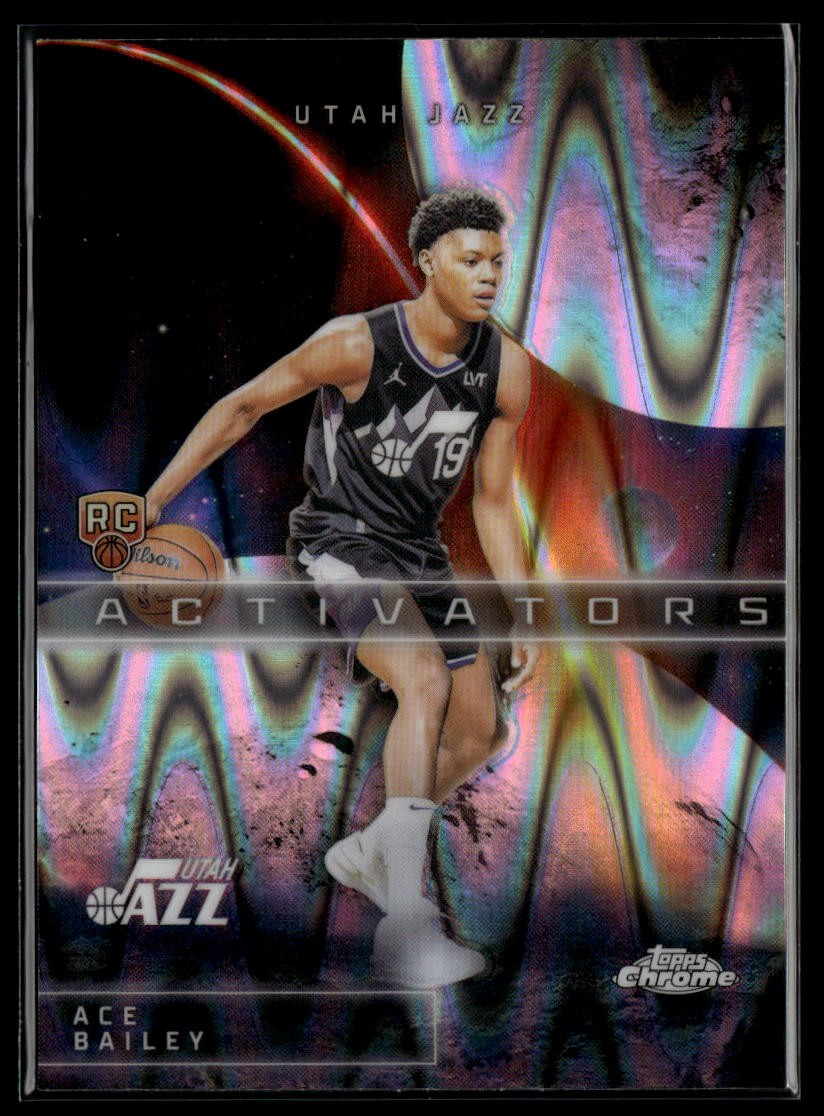 2025-26 Topps Chrome #AC-15 Ace Bailey Activators RayWave Refractor RC