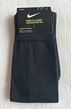 Nike Classic Cushioned Knee High Fußballstrümpfe Größe 42-46 Schwarz DRI-FIT NEU