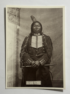 #ad #ad Crow King Kangi Yatapi Hunkpapa Sioux Chief circa 1881 Postcard 1982 Unposted $4.39