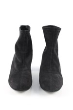 Bottillons Femme Mango Noirs En Cuir Et Daim - Taille 38, Très Bon état Occasion, Prix Attractif