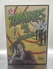 Konami Zombies Ate My Neighbors Sega Genesis Action Adventure Manual Multiplayer