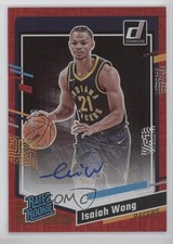 2023 Donruss Rated Rookie Choice Red Signatures 58/99 Isaiah Wong #283 Auto s5j