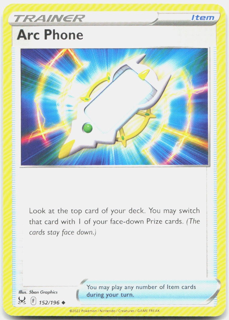Arc Phone 152/196 Uncommon Lost Origin Pokemon Near Mint