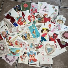 Huge Lot Of Vintage Greeting Cards UNUSED w/ Envelopes Ephemera Valentines New