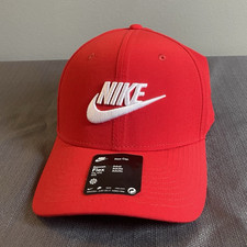 Nike Swoosh Flex Rise Red Stretch Baseball Ca...