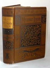 c1885 Southern India Madras Madura Travancore Missionary Map Illustrations Toda
