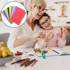 10 Sheets Self-adhesive Coloured Sticky Paper Crafting Making Papers