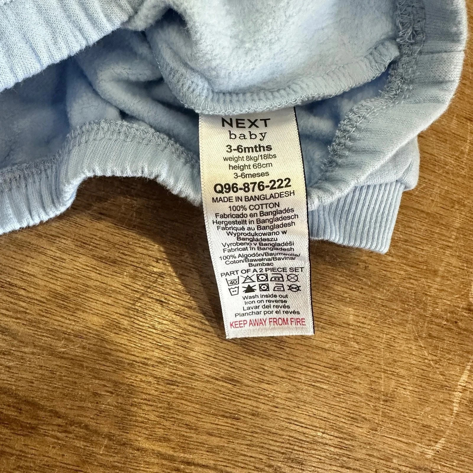 Next Baby Boys Little Cub 100% Cotton Jumper Size 3-6 Months image 3
