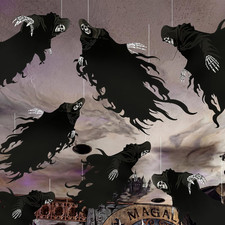 20 Pcs Halloween Magical Grim Reaper Hanging Ornaments Wizard Party Decor