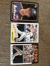 Mark Bailey 3 Card Lot - Astros - 1985 Donruss & Topps & 1986 Topps