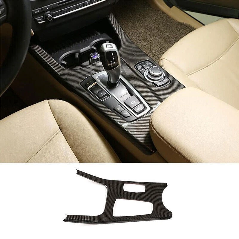 For BMW X3 F25 2014-17 Carbon Fiber Central Console Gear Shift Frame Cover Trim - Image 2 of 4