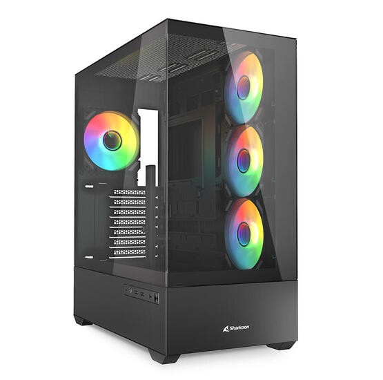 Sharkoon PC Gehuse AK6 RGB Черный ATX schwarz 15290₽