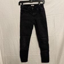 Black Orchid Womens Black Wash Jeans Mid Rise Skinny Stretch Size 6
