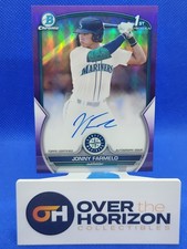 2023 1st Bowman Draft /250 Auto Purple Refractor Jonny Farmelo Mariners