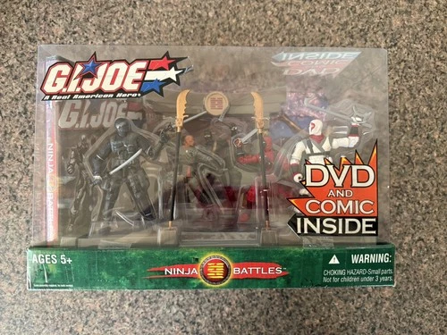 GI Joe Ninja Battles Set Snake Eyes Storm Shadow (2004, Hasbro) Brand New Sealed