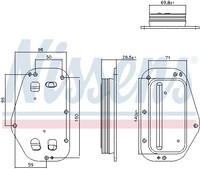 91360 Nissens ÖLküHler, MotoröL FüR Alfa Romeo,Chevrolet,Fiat,Opel,Saab,Vauxhall