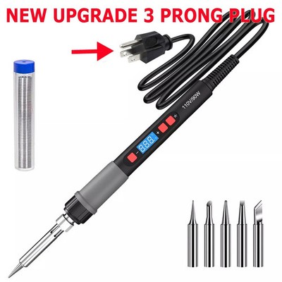 Soldering Iron Electric Gun Adjustable Temperature 90W Welding Solder Wires Kit