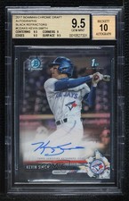 2017 Bowman Draft Chrome Pick Black Refractor 60/75 Kevin Smith BGS 9.5 Auto 3c7