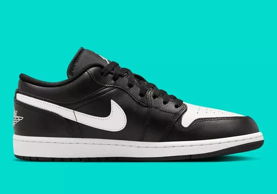 NEW Air Jordan 1 Low Men's Multi Size Black/Summit White 553558
