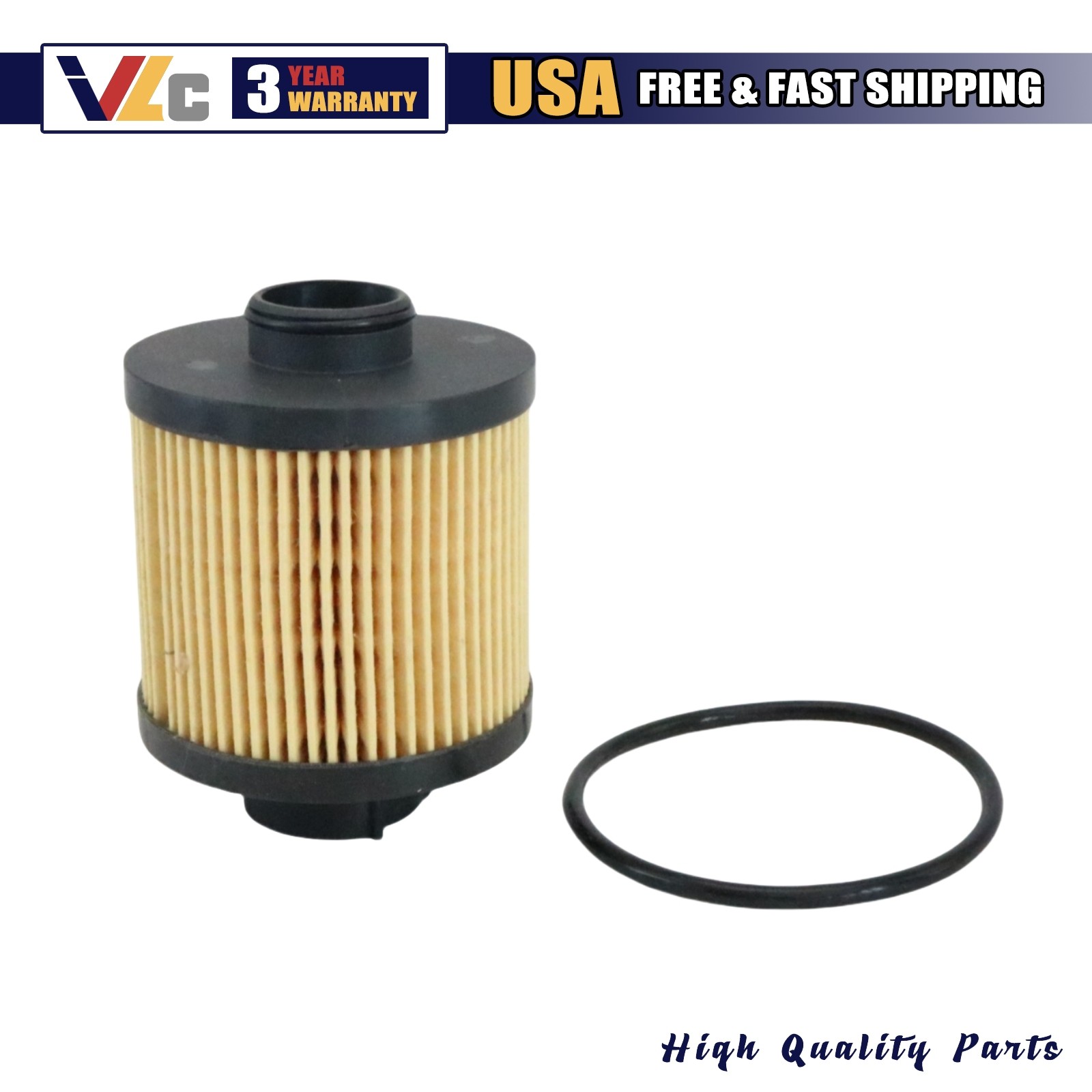3X 07L115561C Oil Filter Fits 2004-2008 Lamborghini Gallardo USA