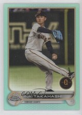2022 Chrome NPB Nippon Professional Baseball Aqua Refractor Yuki Takahashi o1w