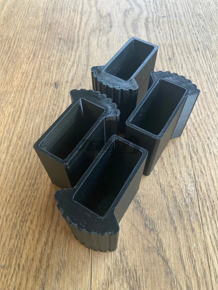 Leiterfüße 50x22mm für Traverse Außenschuh Ersatzschuh Ersatzteil Gummifüße - Bild 2 von 4