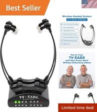 5.0 Dual Digital Wireless Headset System for Watching, Includes 2 Headsets & ...