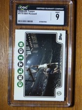 🔥RARE 2008 TOPPS #175 BILL RUSSELL CARD BOSTON CELTICS CGC 9 MINT LOW POP 2🔥