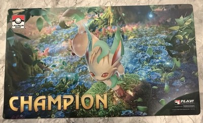 ポケモンカード リーフィア　プレイマット LEAGUE CUP CHAMPION Pokemon Leafeon League Cup Champion playmat. | eBay