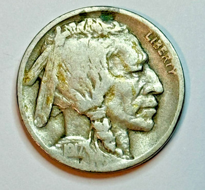 1917 - D - Buffalo Nickel - F