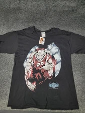 Vintage WCW Vampiro Shirt Mens Large Black Nitro Grill Las Vegas DRY ROT 90s