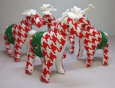 Vintage Reindeer Handmade Stuffed Christmas R...
