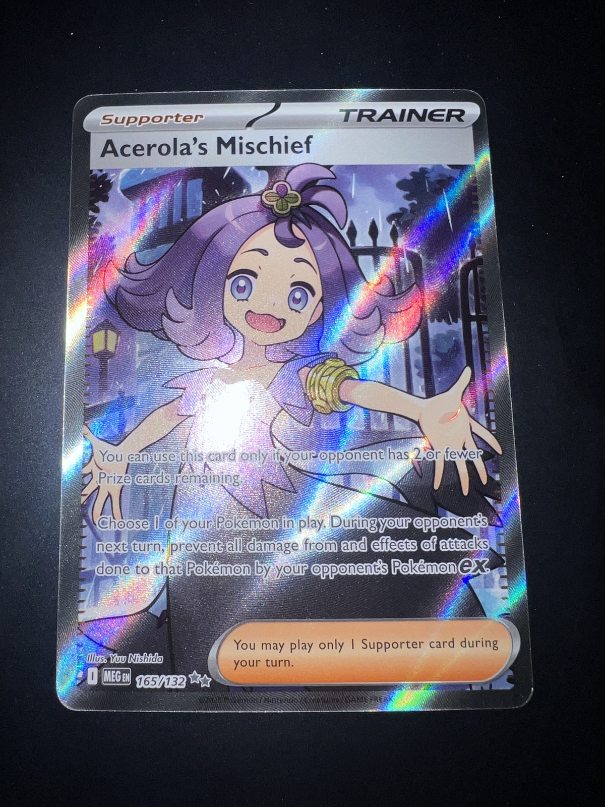 Pokemon - Acerola's Mischief - 165/132 - Ultra Rare ME01: Mega Evolution - NM
