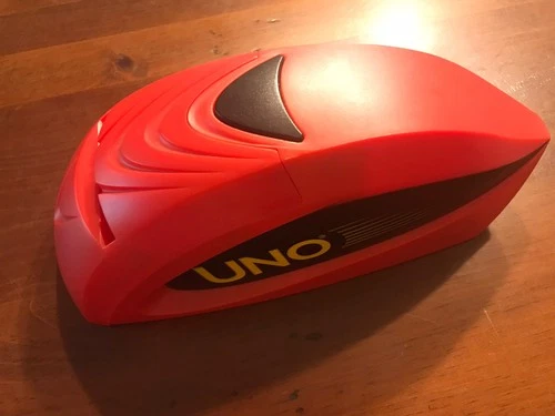 2005 Mattel UNO Attack Game Card Shuffler Shuffling Machine and Cards