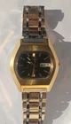 RARE! Vintage 1970's SEIKO AUTOMATIC 7009-502LR Watch Black Dial Red Second Hand