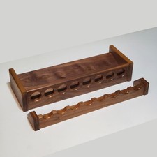 Custom Fishing Rod Rack, Solid Walnut Wood  8 Rods, 18 Inches