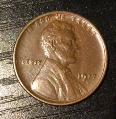1917-D Lincoln Wheat Cent Penny, AU Details. Sharp! I99