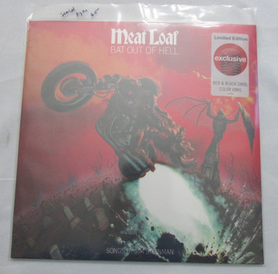 MEAT LOAF BAT OUR OF HELL SEALED w/ HYPE VINYL LP L21