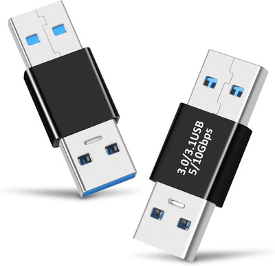 2 Pack USB 3.0/3.1 Male to Male Adapter and OTG 3.0 USB a to a Adapter, Extensio