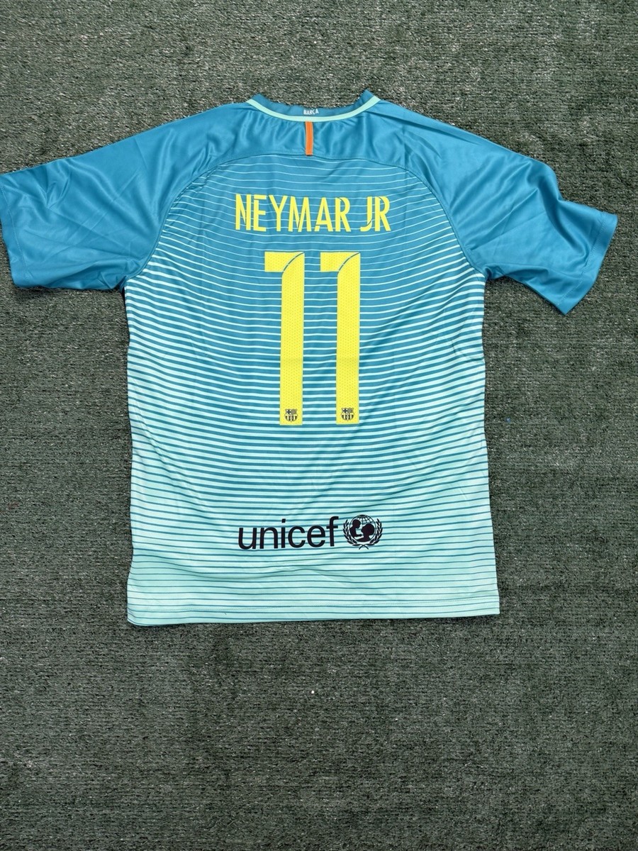 16/17 FC Barcelona Third Kit Neymar Jr #11 Size XL | eBay