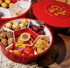 Divided Serving Dish with Lid, Candy and Nut Serving Container, Divided CandyBox