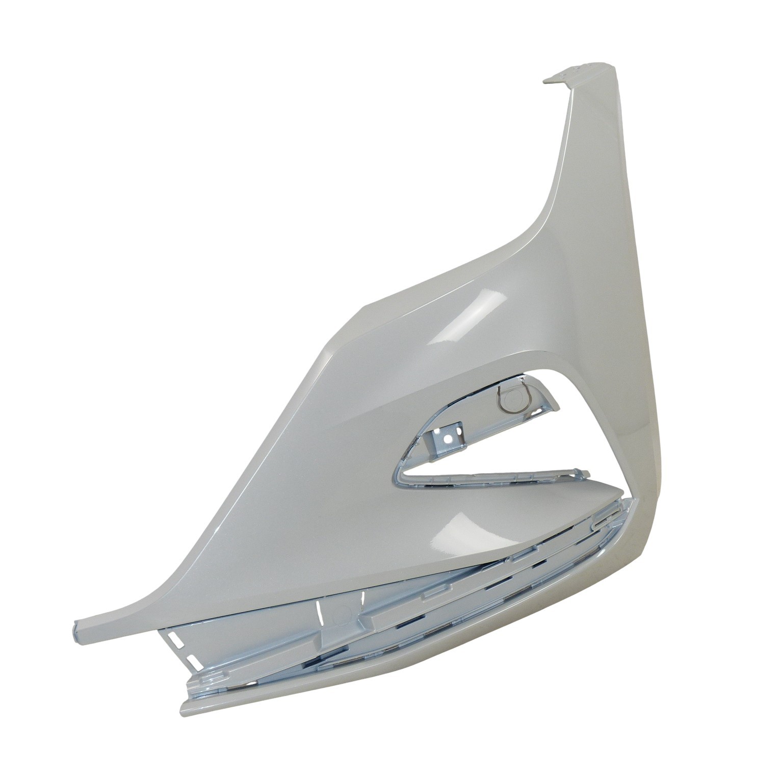 VW Arteon 3H Facelift 2020 on – front bumper cover left side L0K1 oryx white