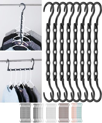 Mr. Pen- Space Saving Hangers, Black, 8 Pack, Clothes Organizers, Shirt Hang...