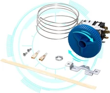 Upgraded 988284 800382 Refrigerator Temperature Control Kit，077B6856 Thermosta