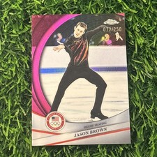 2026 Topps Chrome U.S. Winter Olympics Jason Brown Pink Refractor /250 #17
