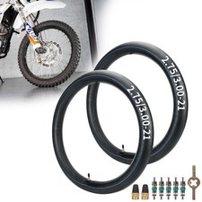 2 Pack 2.75/3.00-21 Motorcycle Inner Tubes Heavy Duty Butyl Rubber TR4 Valve