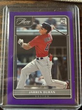2022 PANINI THREE AND TWO ROOKIE JARREN DURAN RED SOX SERIAL FIRST PURPLE  1/2