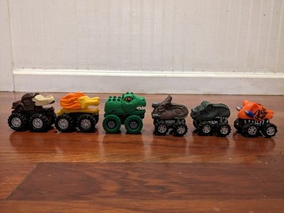 Dinosaur Monster Trucks Mixed Lot of 6 - Spark Create/Wild Zoomies